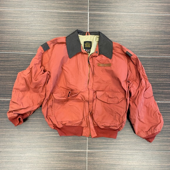 Avirex Vintage Type A-2 Pilot Bomber Jacket with Leather Accents